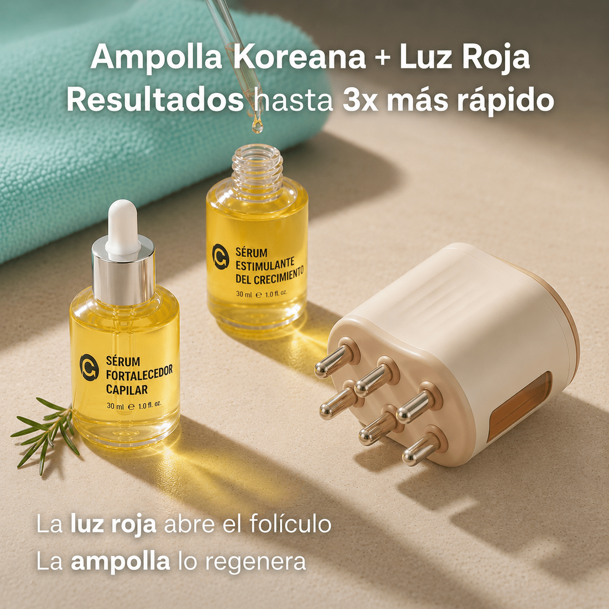 Microcorriente con Luz Roja Regenerativa - MISOHAIR
